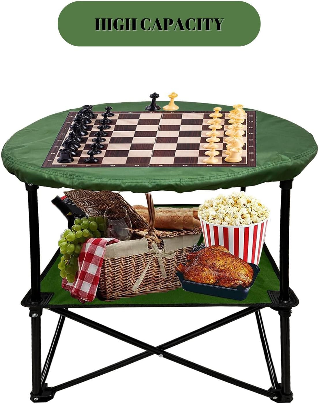 MESA DE CAMPING PLAYERA PORTA-VASOS 4