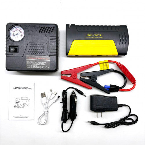 JUMPER DE VEHICULO TM15 + BOMBA DE AIRE KIT TODO EN UNO