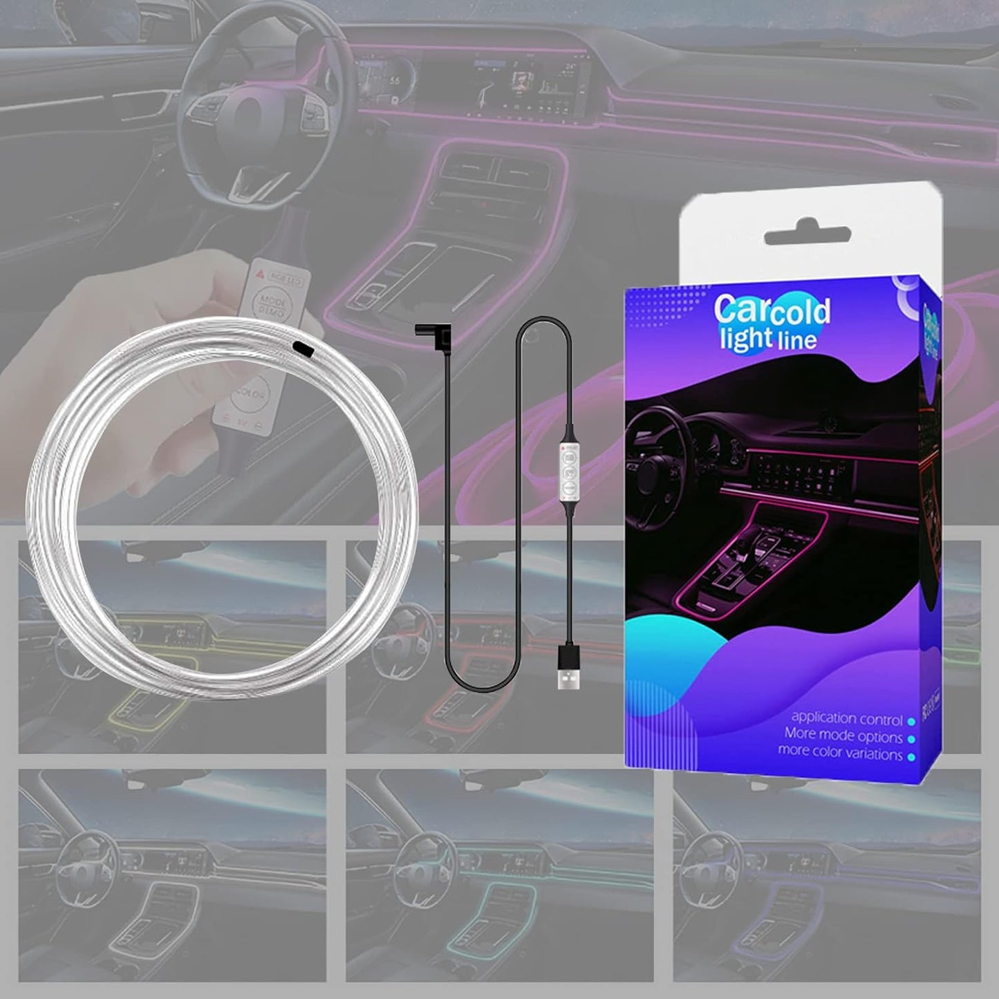 LUZ LED PARA INTERIOR DE CARROS