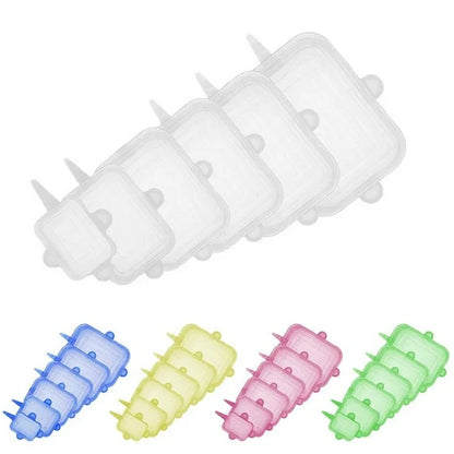 TAPAS DE SILICON CUADRADAS SET DE 6 UND