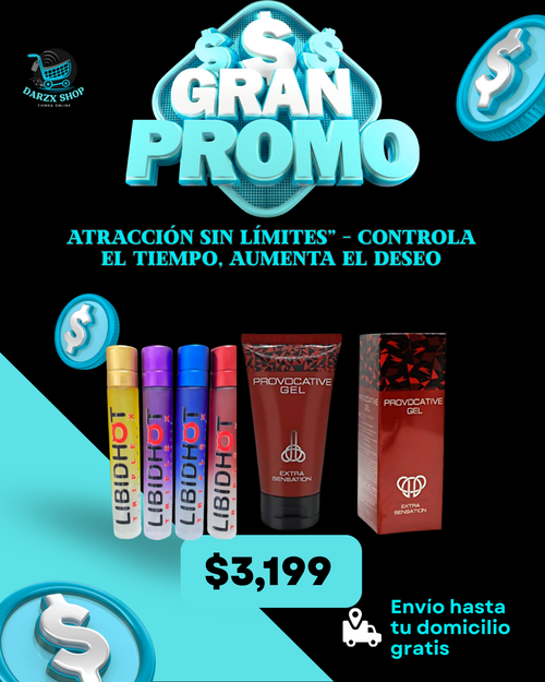 MEGA COMBO: ATRACCION SIN LIMITES,CONTROLA EL TIEMPO,AUMENTA EL DESEO