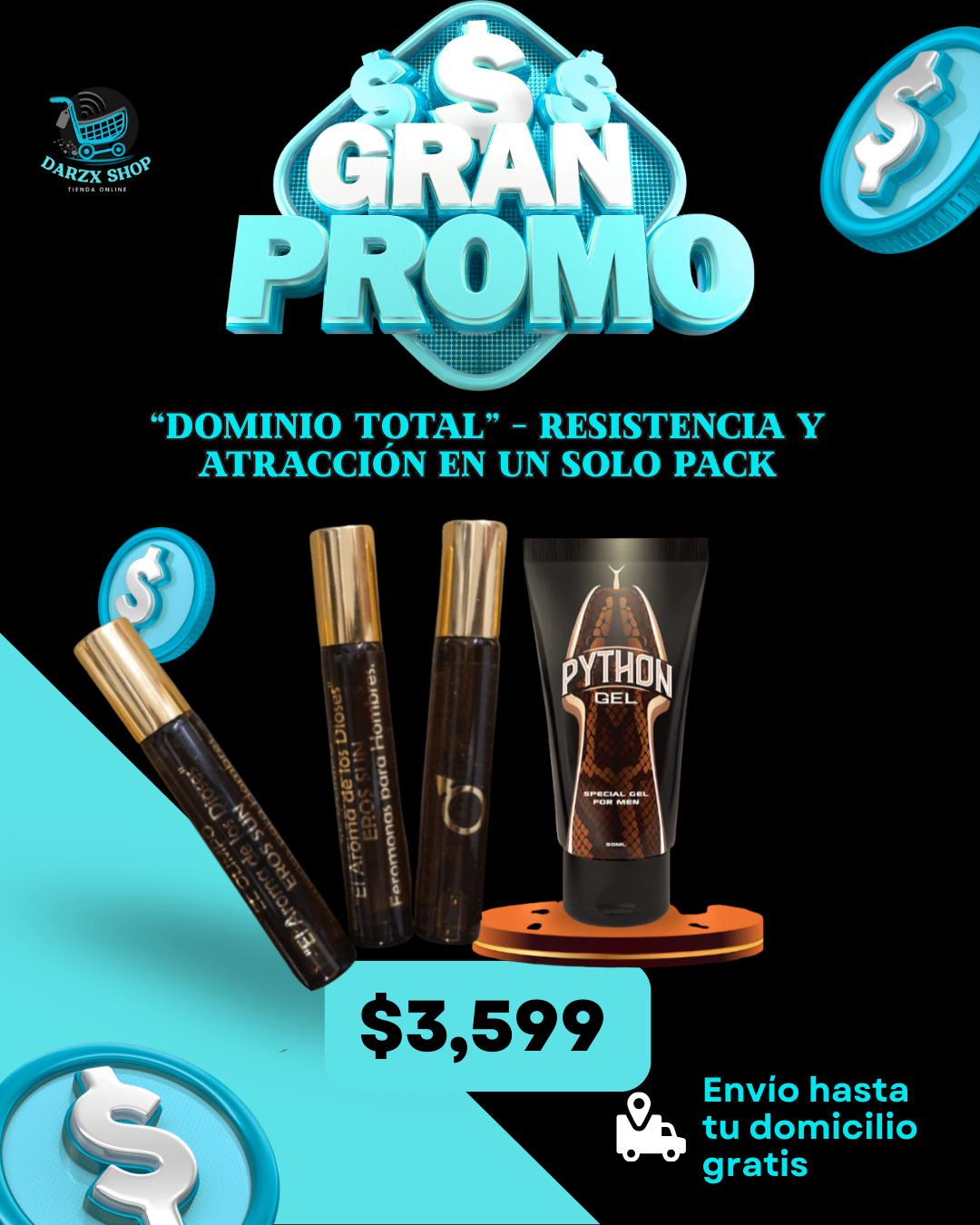 MEGA COMBO: DOMINIO TOTAL, RESISTENCIA Y ATRACCION EN UN SOLO PACK