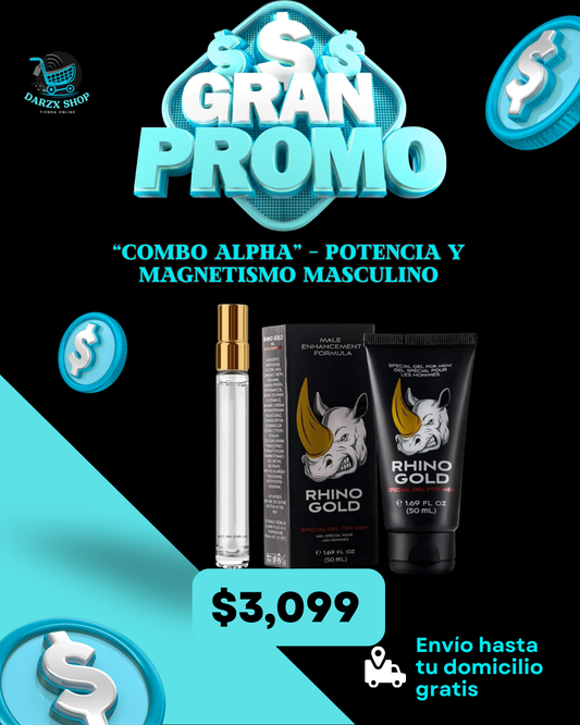MEGA COMBO: COMBO ALPHA, POTENCIA Y MAGNETISMO MASCULINO