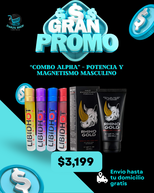 MEGA COMBO: COMBO ALPHA, POTENCIA Y MAGNETISMO MASCULINO