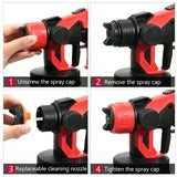 PISTOLA DE PINTURA 2 BATERIAS 48V