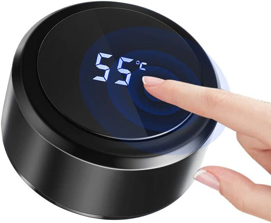 TERMO DE VIAJE, TAZA DE CAFÉ INTELIGENTE, BOTELLA DE AGUA DE ACERO INOXIDABLE INTERACTIVA TÁCTIL DE 500 ML CON PANTALLA
