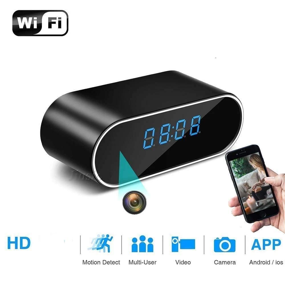 MINI CÁMARA ESPÍA RELOJ SEGURIDAD OCULTA WIFI 1080P DETECTOR