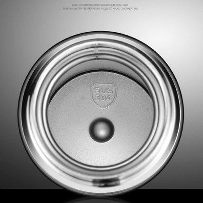 TERMO DE VIAJE, TAZA DE CAFÉ INTELIGENTE, BOTELLA DE AGUA DE ACERO INOXIDABLE INTERACTIVA TÁCTIL DE 500 ML CON PANTALLA