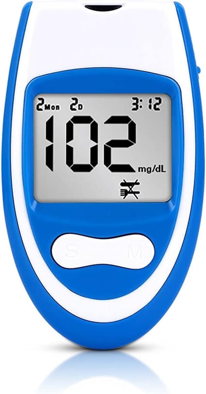 MONITOR DE GLUCOSA EN SANGRE KIT DE PRUEBA DE AZÚCAR EN SANGRE EN PANTALLA GRANDE PARA EL HOGAR