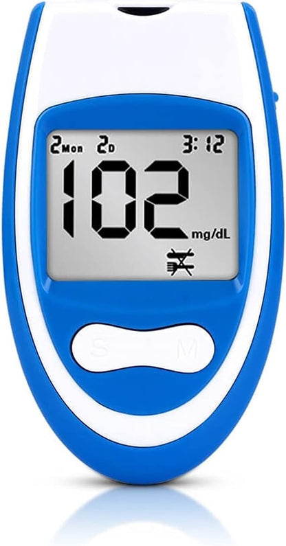 MONITOR DE GLUCOSA EN SANGRE KIT DE PRUEBA DE AZÚCAR EN SANGRE EN PANTALLA GRANDE PARA EL HOGAR