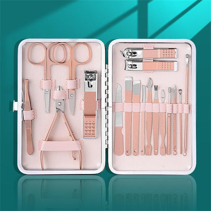 KIT DE HIGIENE COMPLETO (ROSTRO, OÍDOS, MANOS Y PIES) ROSADO