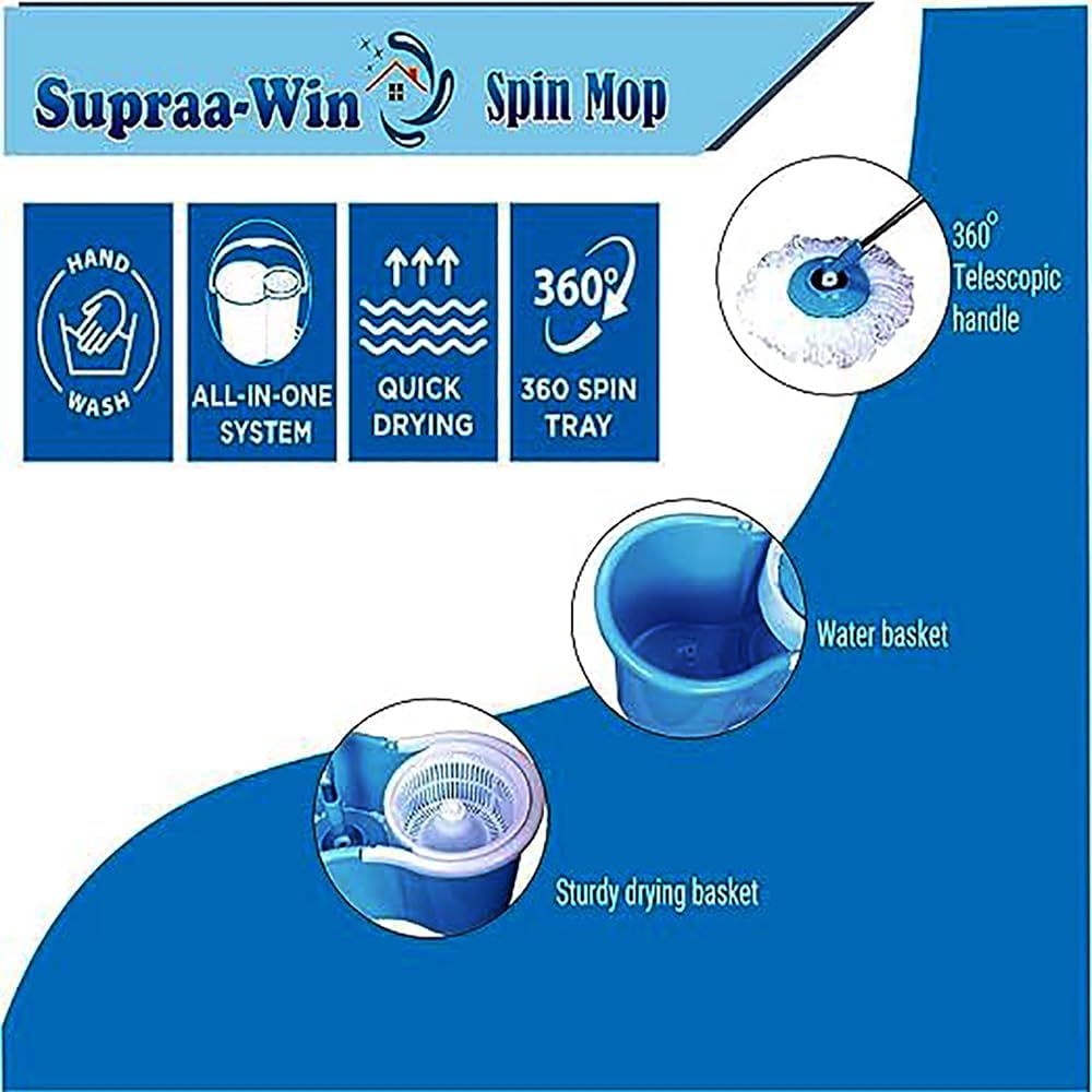 TRAPEADOR GIRATORIO PLASTICO CON BASE PLASTICA