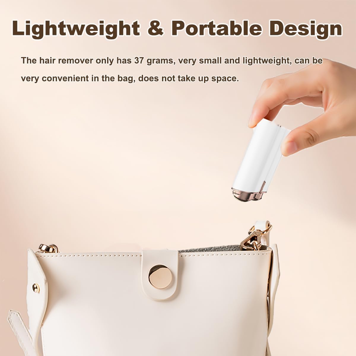 REMOVEDOR DE VELLO FACIAL PARA MUJERES, MAQUINILLA DE AFEITAR ELÉCTRICA SIN DOLOR CON LUZ LED, DISPOSITIVO DE DEPILACIÓN