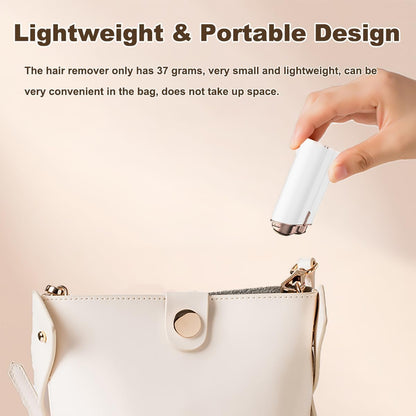 REMOVEDOR DE VELLO FACIAL PARA MUJERES, MAQUINILLA DE AFEITAR ELÉCTRICA SIN DOLOR CON LUZ LED, DISPOSITIVO DE DEPILACIÓN