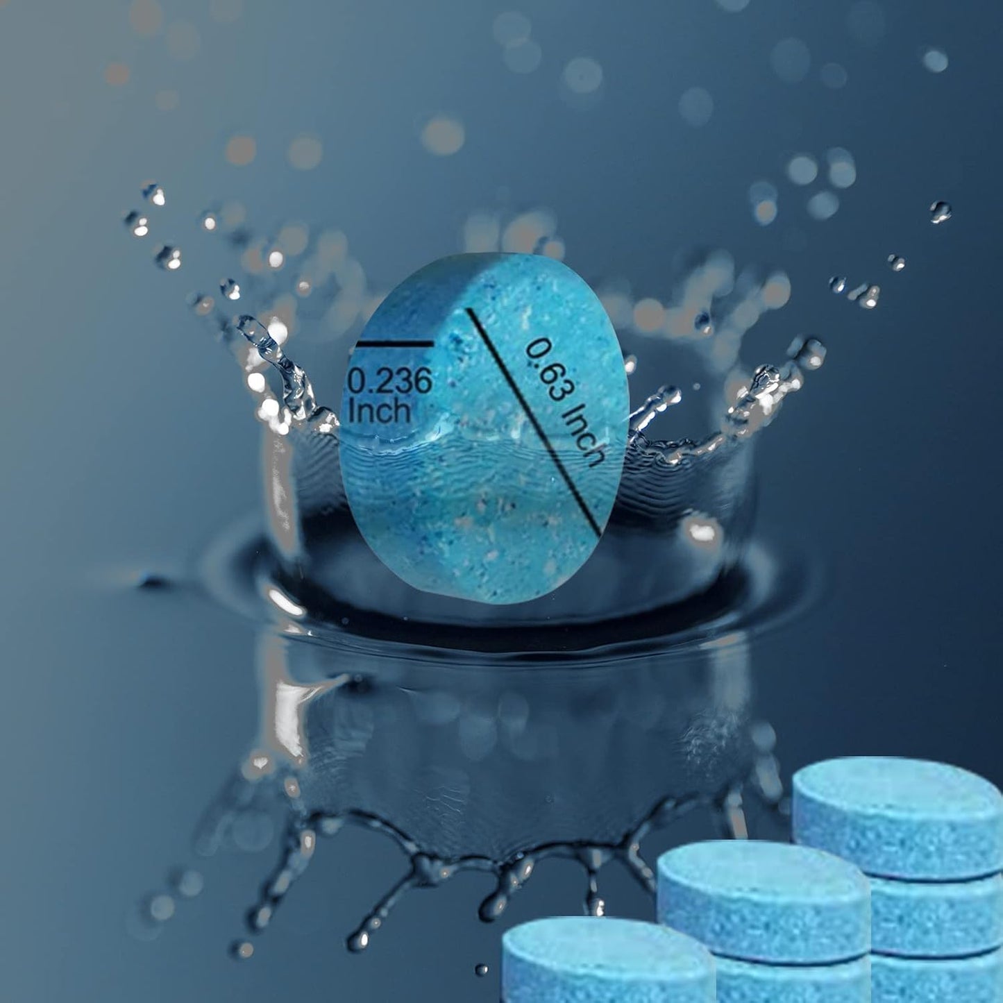 PASTILLA EFERVESCENTE LIMPIA CRISTALES PARA VEHÍCULOS - 20 SOBRES DE 1 UNIDAD