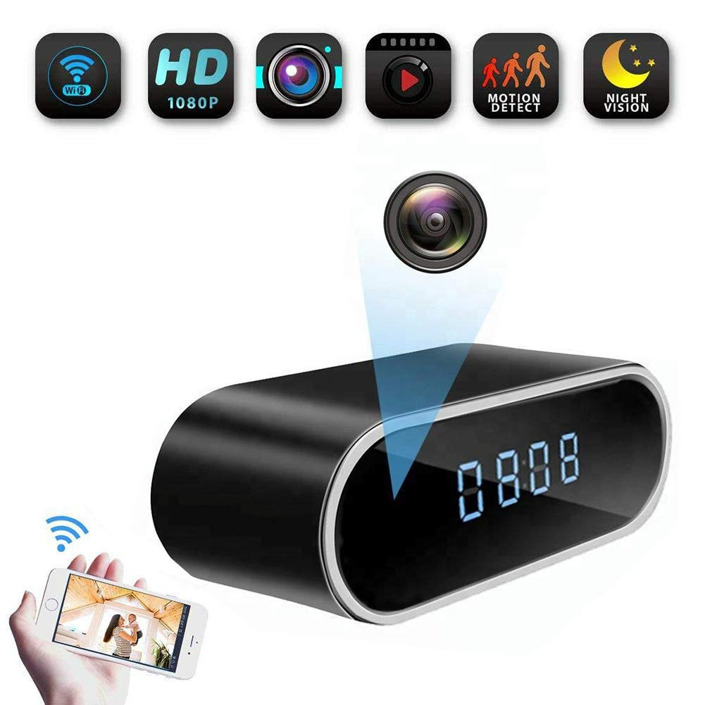 MINI CÁMARA ESPÍA RELOJ SEGURIDAD OCULTA WIFI 1080P DETECTOR