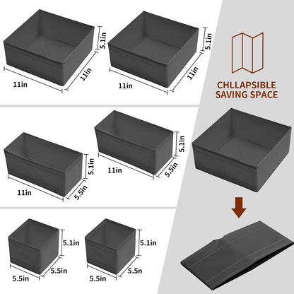 SET DE ORGANIZADOR DE ROPA 6 PZ