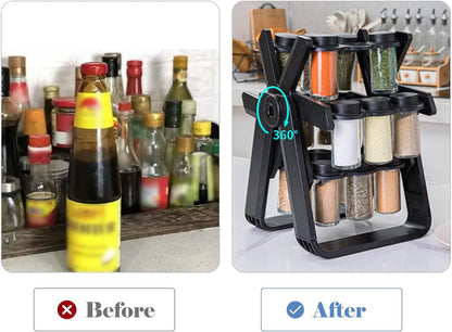 ORGANIZADOR GIRATORIO DE ESPECIAS CON 18 TARROS