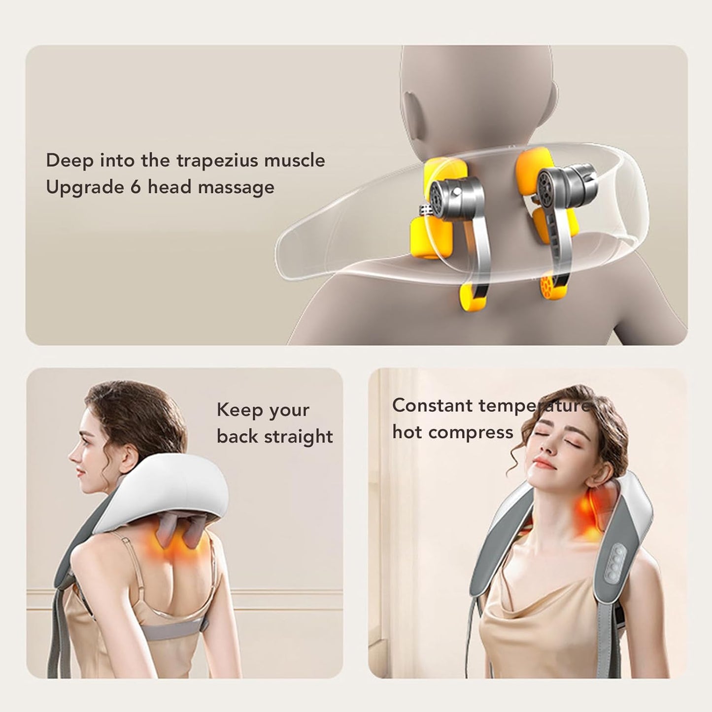 MASAJEADOR DE CUELLO AJUSTABLE