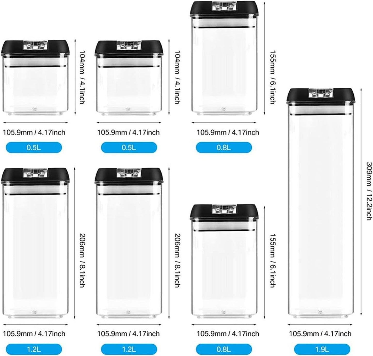 DISPENSADOR CONTENEDOR DE ALIMENTOS DE 7 PIEZAS