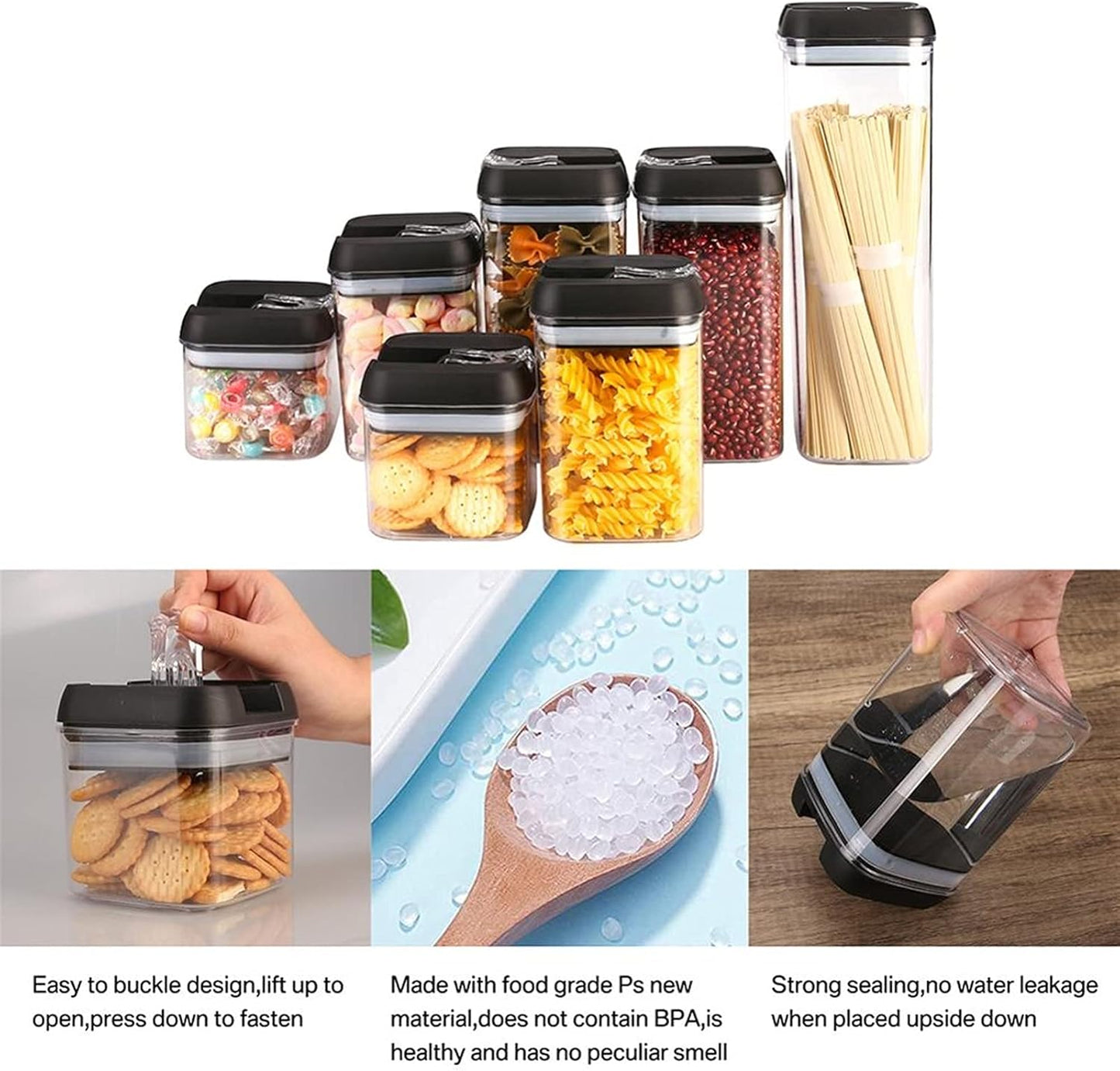 DISPENSADOR CONTENEDOR DE ALIMENTOS DE 7 PIEZAS