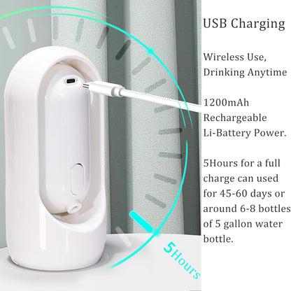 DISPENSADOR DE AGUA ELÉCTRICO PORTÁTIL Y PLEGABLE, HERRAMIENTA DE AGUA POTABLE