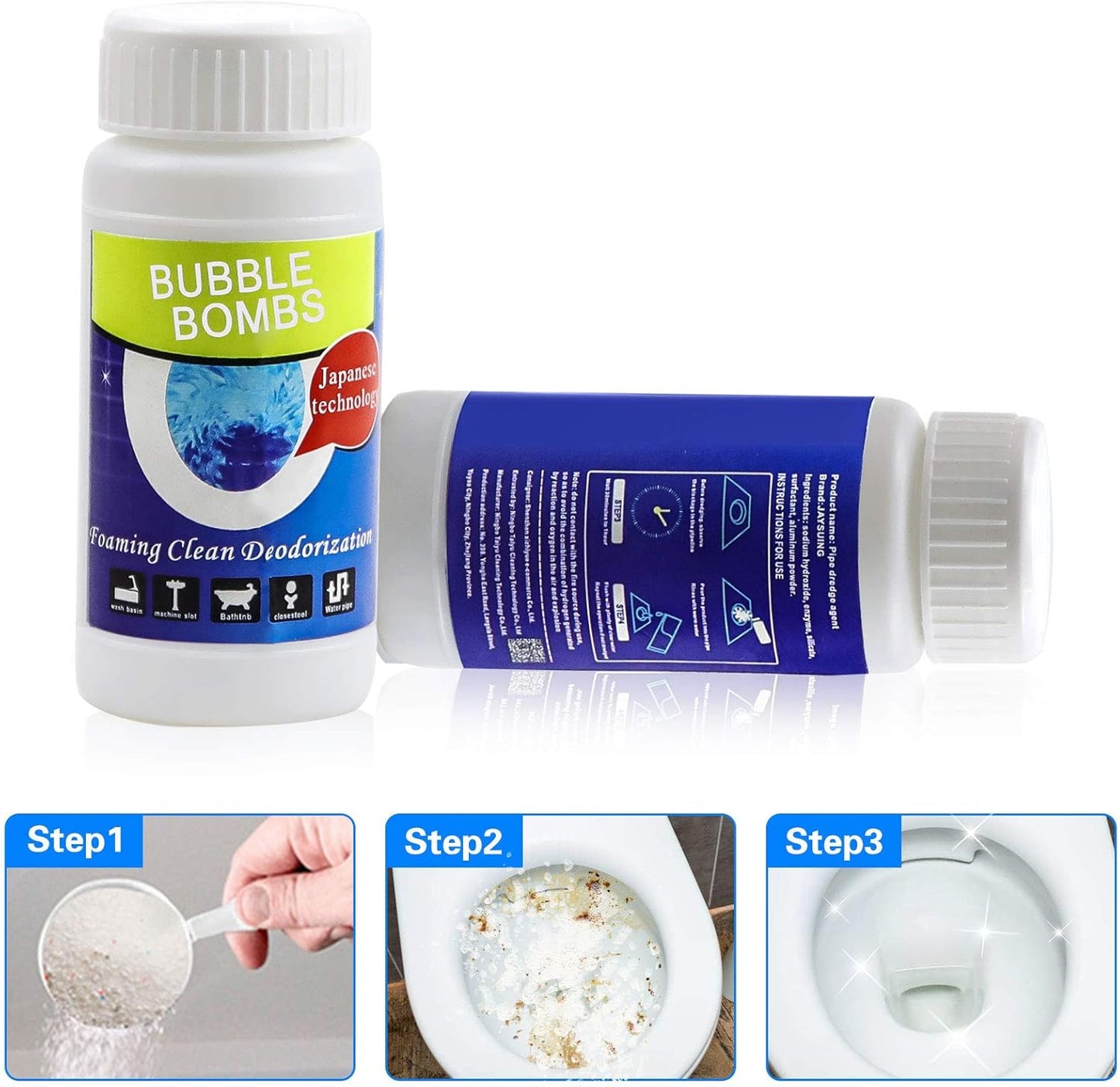 LIMPIADOR DE TUBERIAS BUBBLE BOMBS