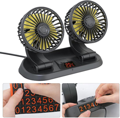 VENTILADOR ABANICO DE VEHICULO DOBLE