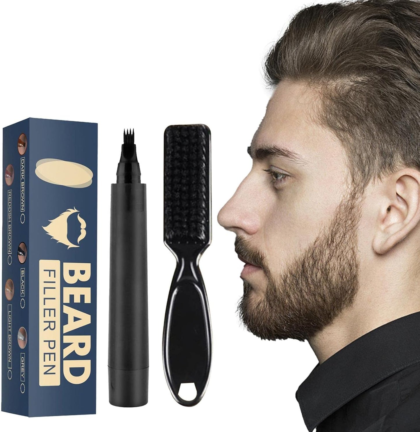 TINTA PARA BARBA FILLER PEN MARRON