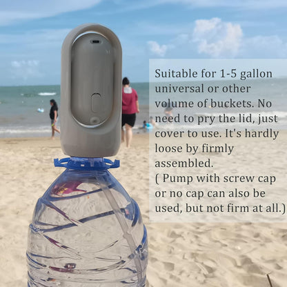 DISPENSADOR DE AGUA ELÉCTRICO PORTÁTIL Y PLEGABLE, HERRAMIENTA DE AGUA POTABLE