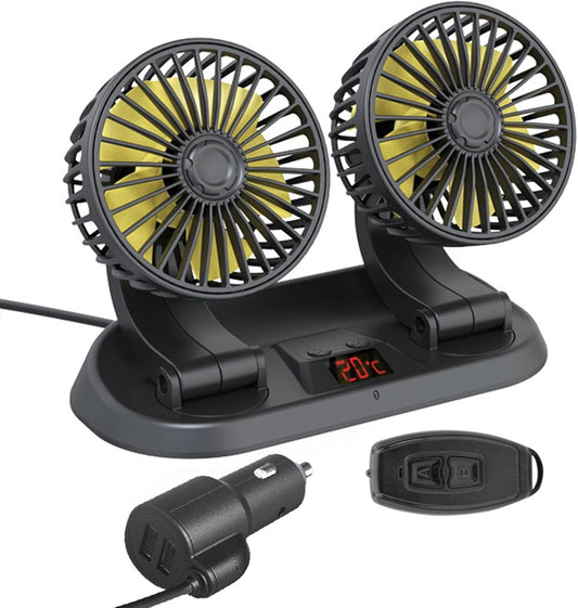 VENTILADOR ABANICO DE VEHICULO DOBLE