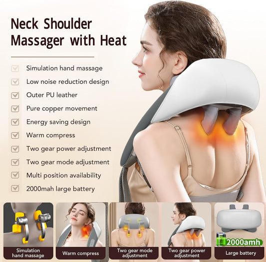 MASAJEADOR DE CUELLO AJUSTABLE