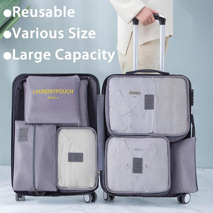 SET BOLSAS DE VIAJE GRIS