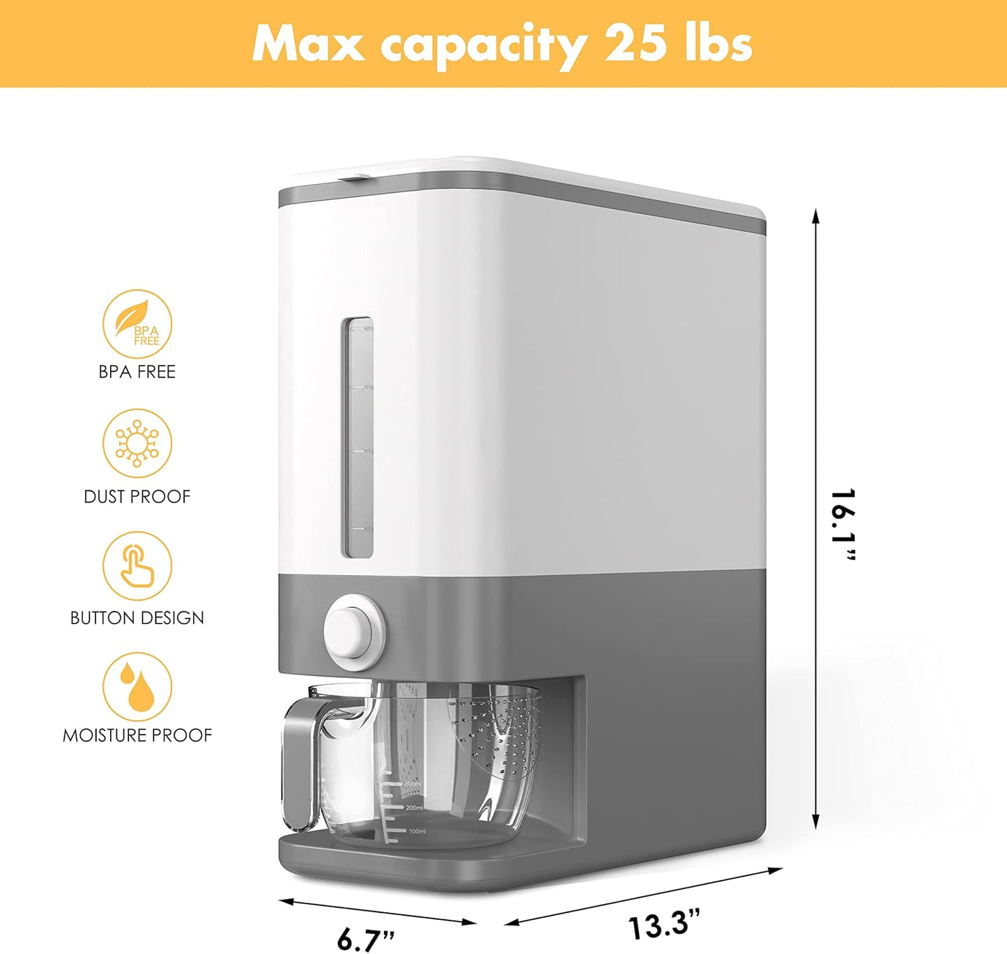 DISPENSADOR DE ARROZ YZ-30019