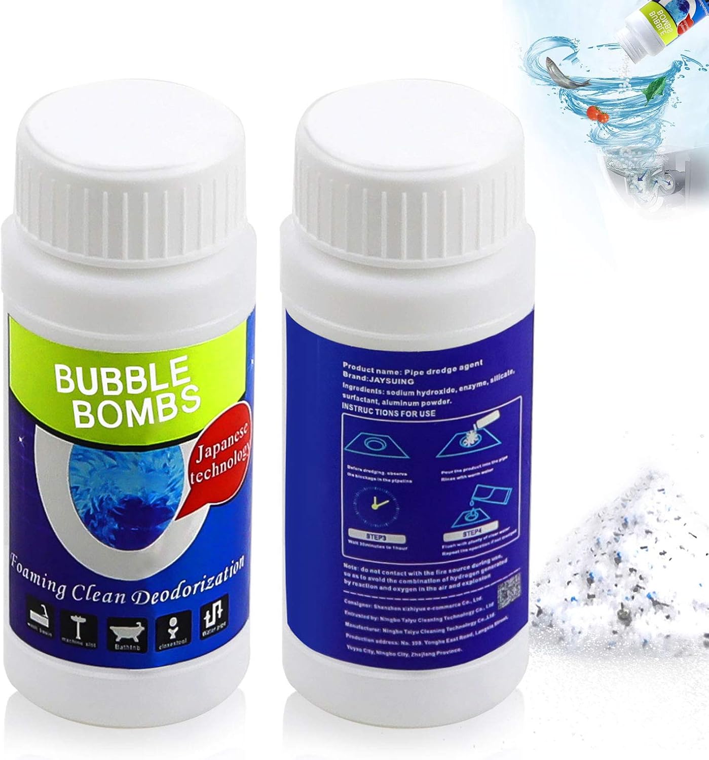 LIMPIADOR DE TUBERIAS BUBBLE BOMBS