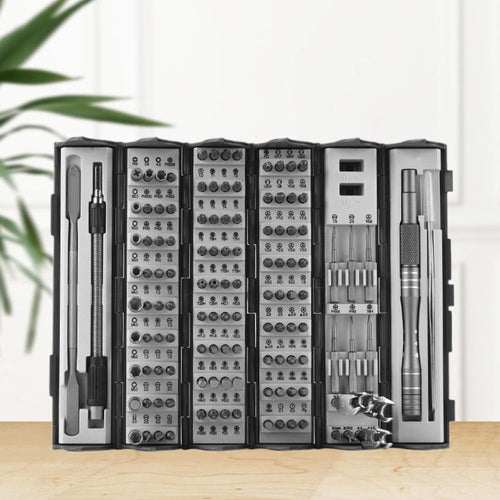 SET DE HERRAMIENTAS DESTORNILLADOR DE PRECISIÓN DE RESORTE 128 EN 1