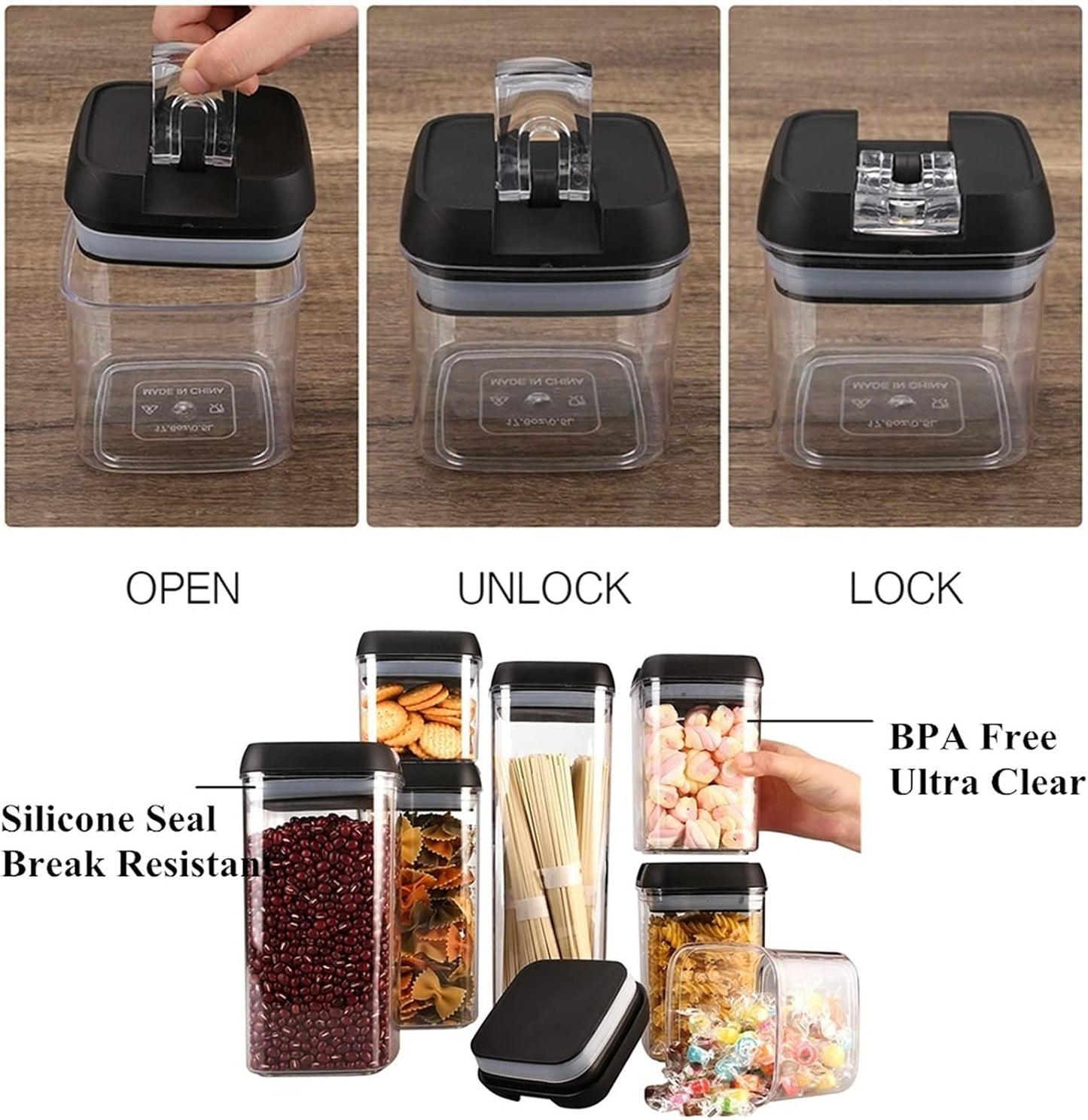 DISPENSADOR CONTENEDOR DE ALIMENTOS DE 7 PIEZAS