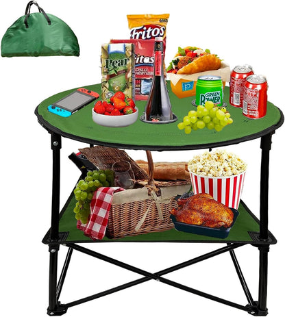 MESA DE CAMPING PLAYERA PORTA-VASOS 4