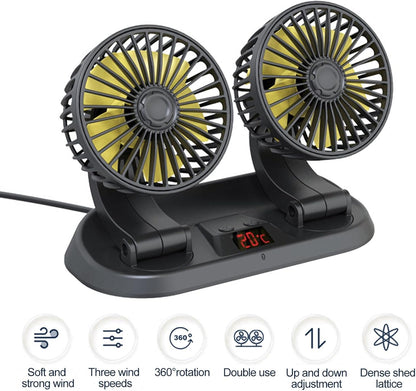 VENTILADOR ABANICO DE VEHICULO DOBLE