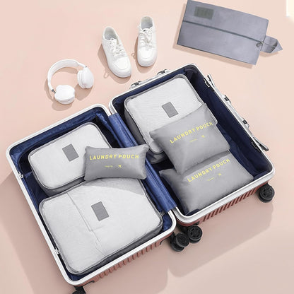 SET BOLSAS DE VIAJE GRIS