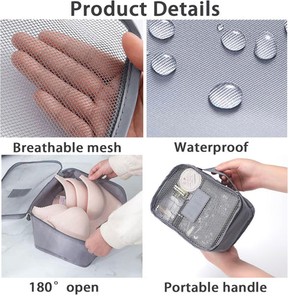 SET BOLSAS DE VIAJE GRIS