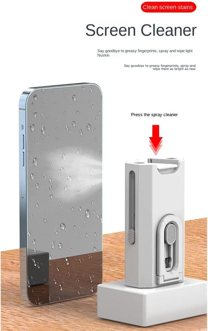 KIT DE LIMPIEZA ELECTRÓNICA 8 EN 1 – LIMPIADOR DE TECLADO, KIT DE LIMPIEZA DE TECLADO, LIMPIADOR DE PORTÁTIL CON CEPILLO