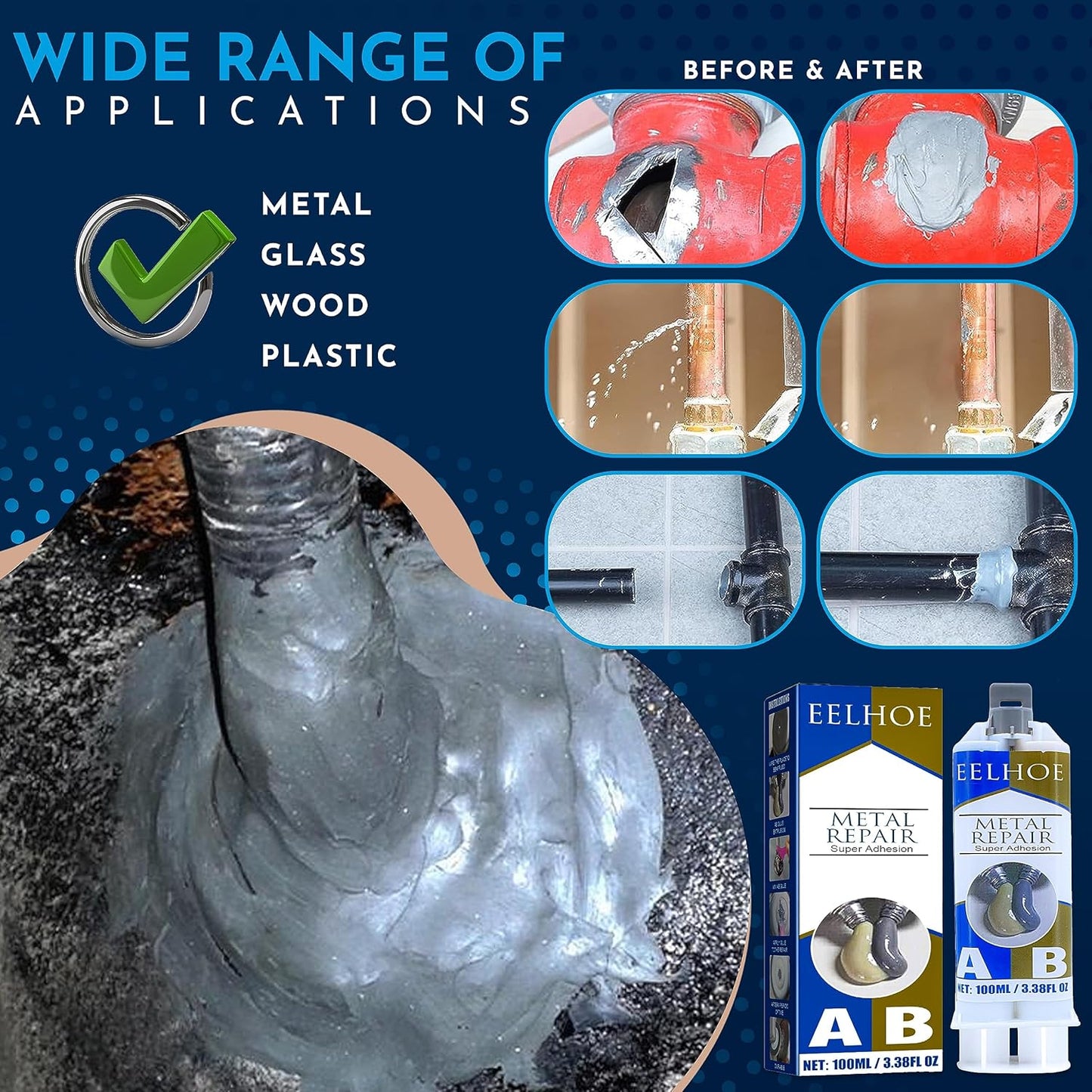 LIQUIDO REPARACION DE METAL 11244CC