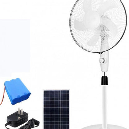 ABANICO SOLAR RECARGABLE DE 16 PULGADAS