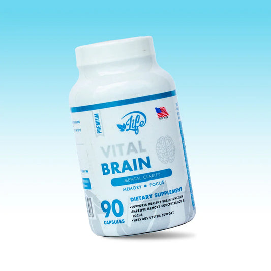 VITAL BRAIN  ( VITAMINA PARA EL CEREBRO, ENFOQUE, CONCENTRACIÓN Y MEMORIA) X 90 CAPSULAS