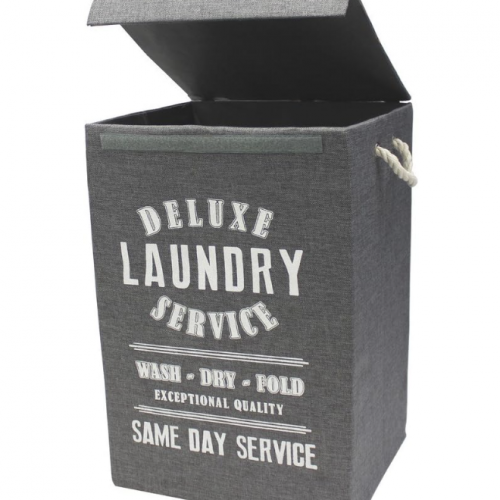 HAMPER PARA ROPA CON TAPA