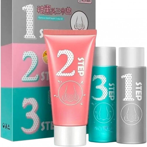 KIT 3 PASOS ELIMINA PUNTOS NEGROS