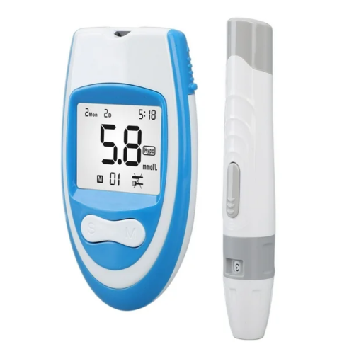 MONITOR DE GLUCOSA EN SANGRE KIT DE PRUEBA DE AZÚCAR EN SANGRE EN PANTALLA GRANDE PARA EL HOGAR