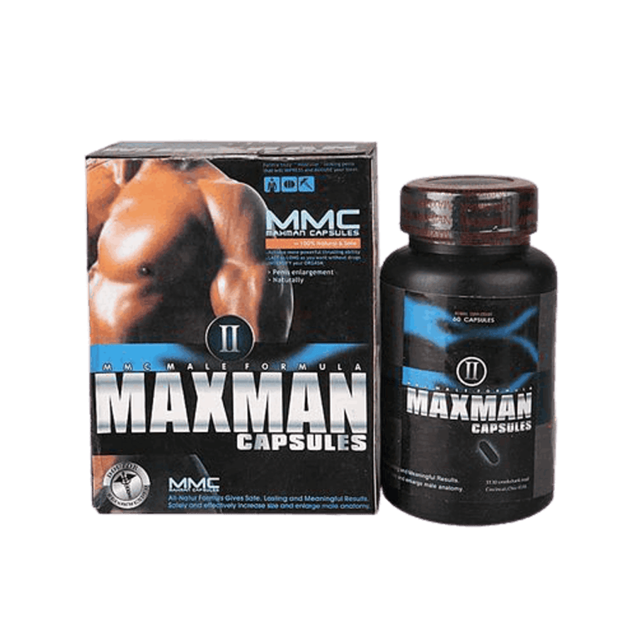 CÁPSULAS PARA AGRANDAR EL PENE MAXMAN II - 60 CÁPSULAS