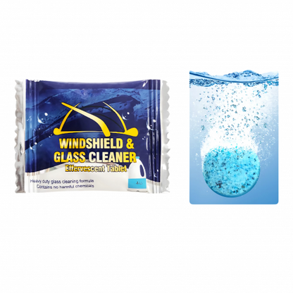 PASTILLA EFERVESCENTE LIMPIA CRISTALES PARA VEHÍCULOS - 20 SOBRES DE 1 UNIDAD